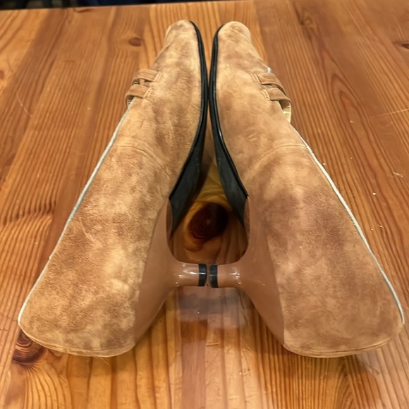 Vintage Pazzo suede kitten heel shoes 9M - Picture 8 of 12